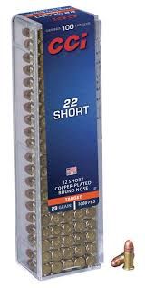 CCI 22 Short 29Gr 1080 FPS 100 Ct