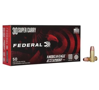 Federal 30 super carry 50 Ct 100 Gr