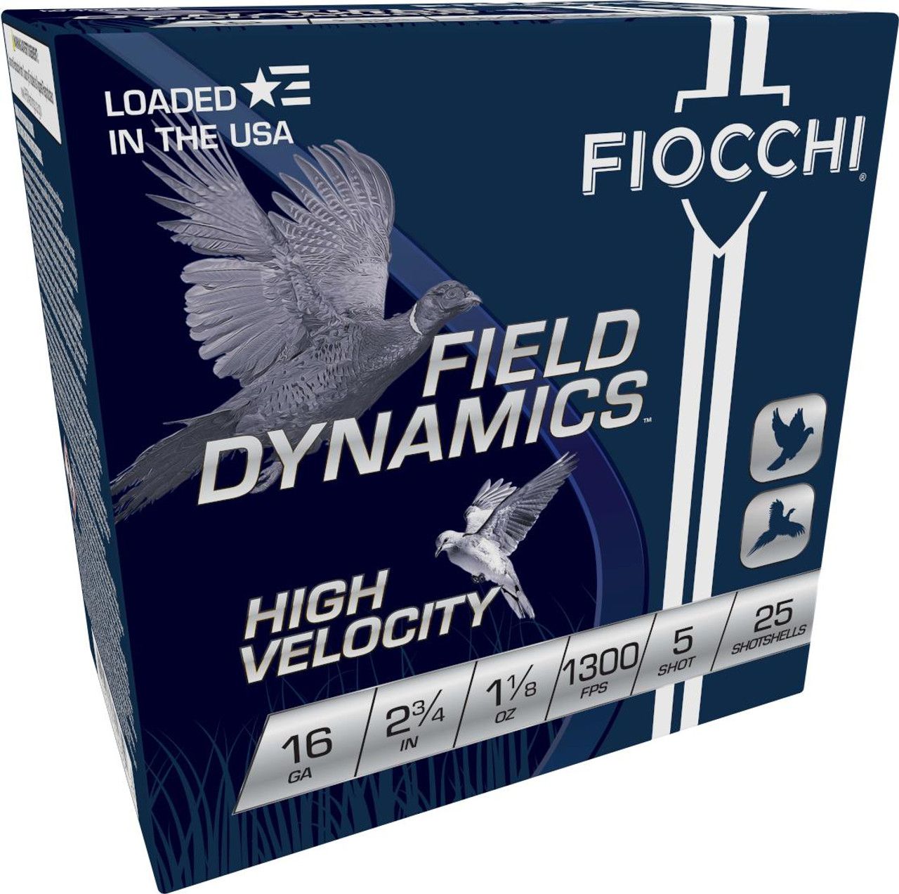 Field Dynamics High Velocity 16Ga 2 3/4&quot; 1 1/8 oz 1300 FPS 5 Shot 25  Shell