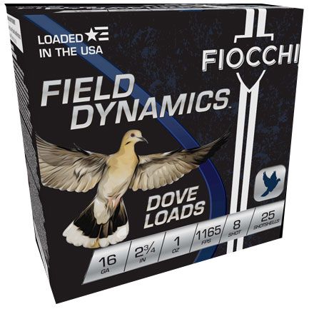 Field Dynamics Dove Loads 16Ga 2 3/4&quot; 1oz 1165 FPS 8 Shot 25 Shell
