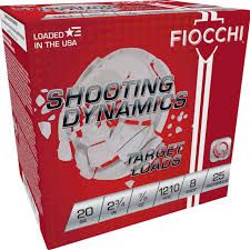 Fiocchi Target Loads 20 GA 2 3/4&quot; 7/8oz 1210 FPS 7.5 Shot 25 Shell