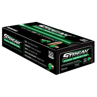 Ammo Inc Strk Green 9mm Luger 124gr TMC Centerfire Handgun Ammo - 50 Rounds