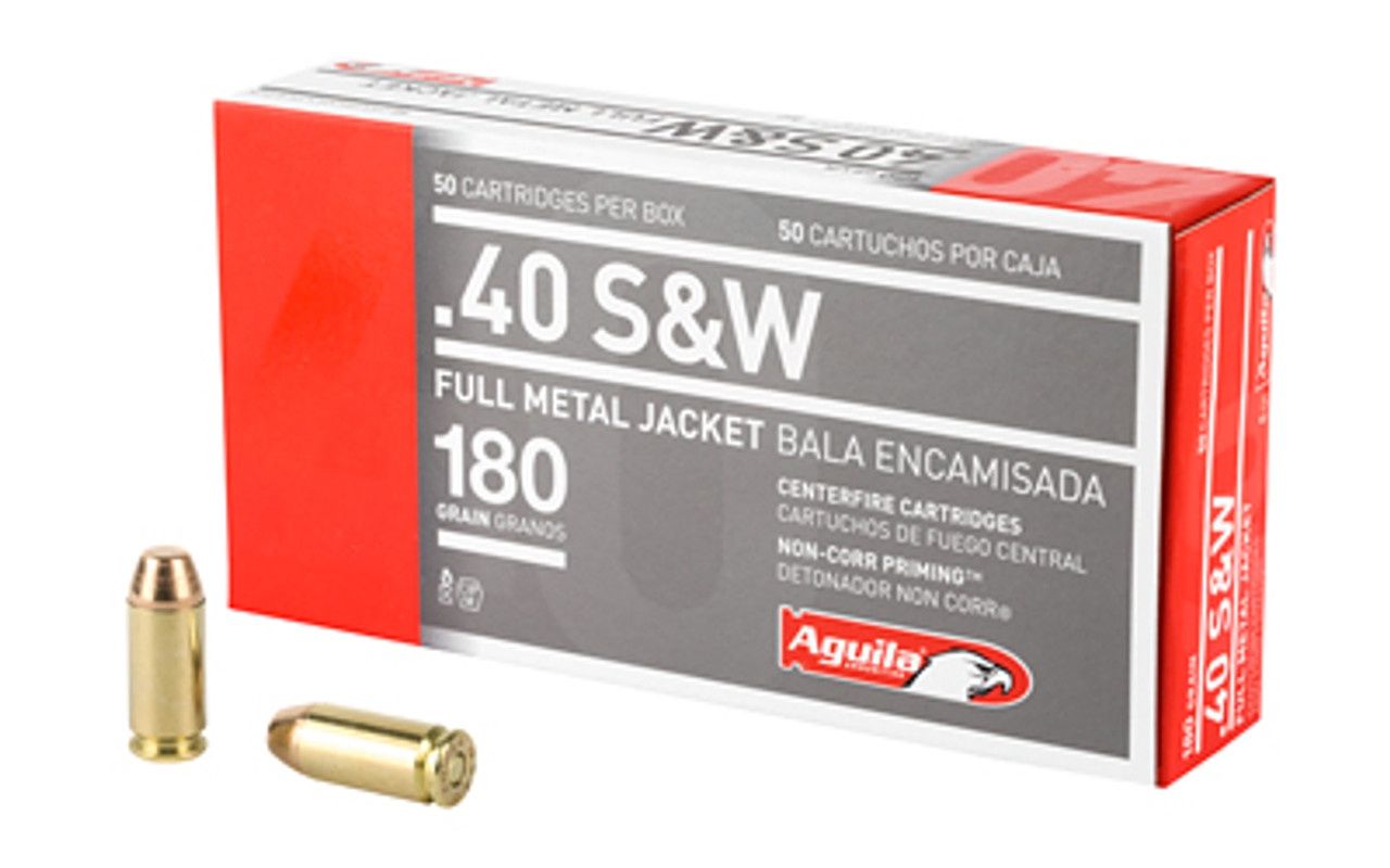 Aguila 40 S&amp;W FMJ 180 Gr 50Ct