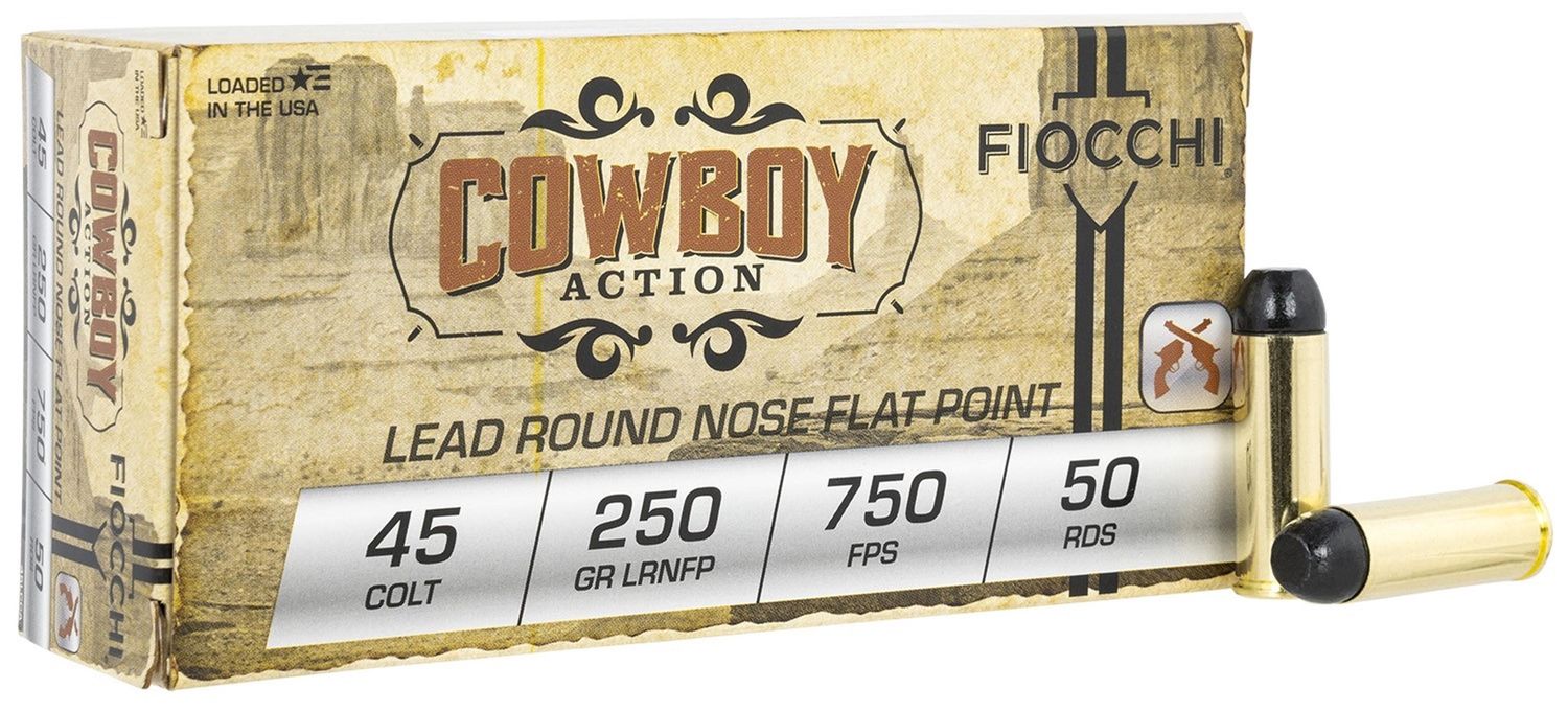 Fiocchi Cowboy Action 45 Colt 250 GR 750 FPS 50Rds