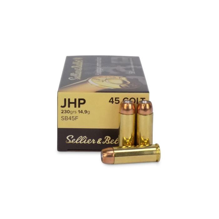Sellier &amp; Bellot .45 Colt 230 Grain Jacketed Hollow Point – 50 Rounds
