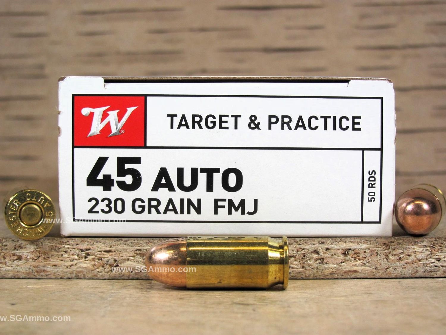 Winchester 45 Auto 230 GR FMJ 50 Round