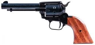 Heritage Manufacturing Rough Rider Black/Wood Grip 4.75&quot; 22 Long Rifle / 22 Magnum / 22 WMR Revolver