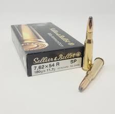 Sellier &amp; Bellot 7.62x54R 180 Grain Soft Point Ammunition – 20 Rounds