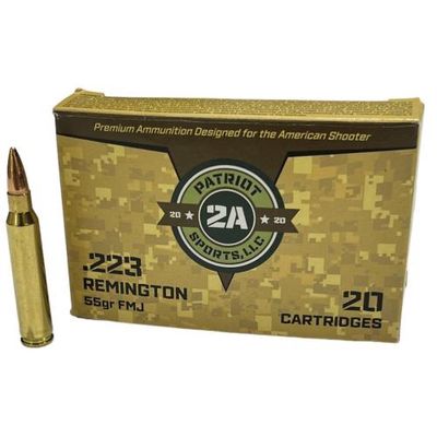 Patriot 2A .223 Remington 55Gr FMJ 20 Ct