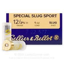 Sellier &amp; Bellot 12 Gauge 2¾&quot; 1 oz Rifled Slug – 1345 FPS