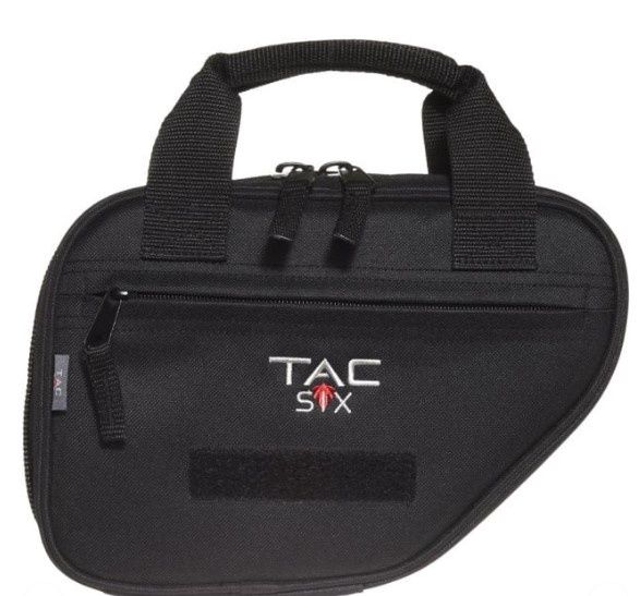 Tac-Six 10&quot; Battalion Single Handgun Case, Black