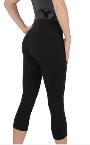 Under Tech BK-RH-MD Womens Conceal Carry Legging Crop Length