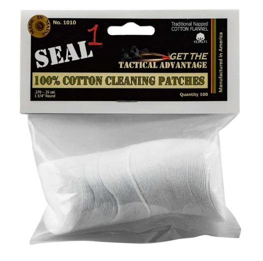 Cotton Cleaning Patches .270-.35 Cal 1 3/4&quot; 100Ct