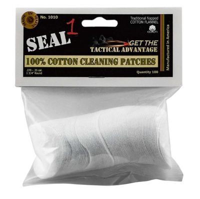 Cotton Cleaning Patches .270-.35 Cal 1 3/4&quot; 100Ct