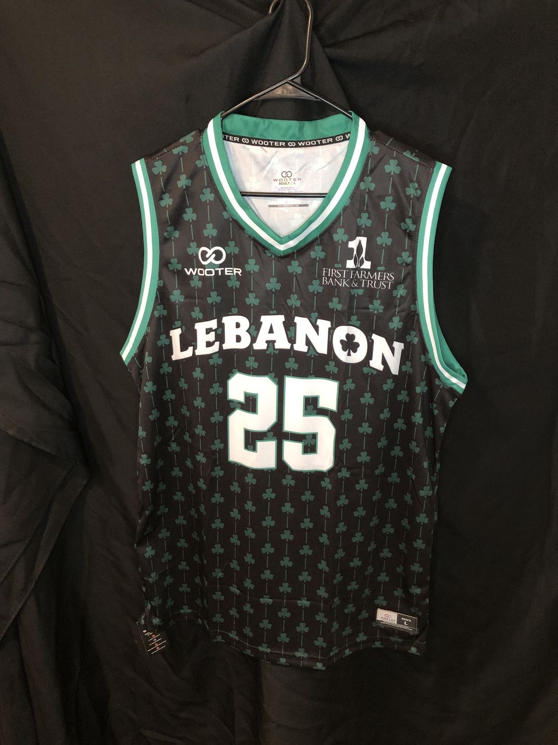 Lebanon Leprechauns Jersey Blk/Grn Size XL
