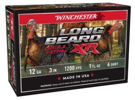 Winchester Ammo STLB1236 Long Beard XR Shot-Lok 12Gauge 3&quot; 1 3/4oz 6Shot 10 Per Box
