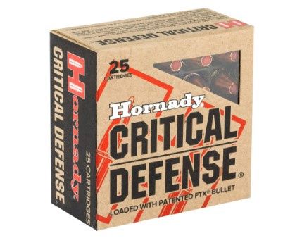 Hornady 90250 Critical Defense 9mmLuger 115gr Hornady Flex Tip eXpanding 25 Per Box