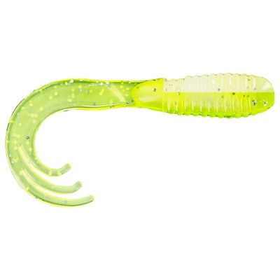 Big Bite Baits Triple Tip Grub Lemon Meringue 2&quot; 10Ct