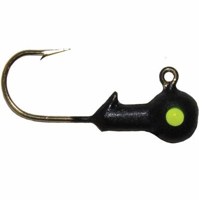 Big Bite Baits BBJ Jig Heads White Black Eye 1/32 oz