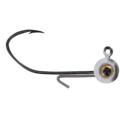 Big Bite Baits BBJ Elite Jig Heads 1/4 6Ct Blk White