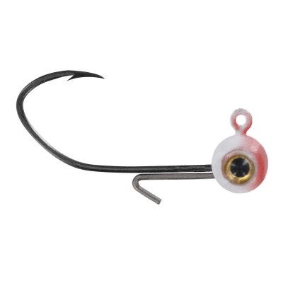 Big Bite Baits BBJ Elite Jig Heads 1/16 6Ct Red White