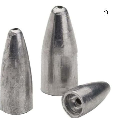 Bullet Weights Slip Sinkers 1/2oz 7Ct