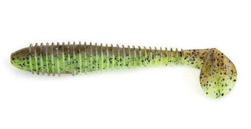 Keitech Fat Swing Impact Green Pumpkin Chartreuse 2.8 in 8Ct
