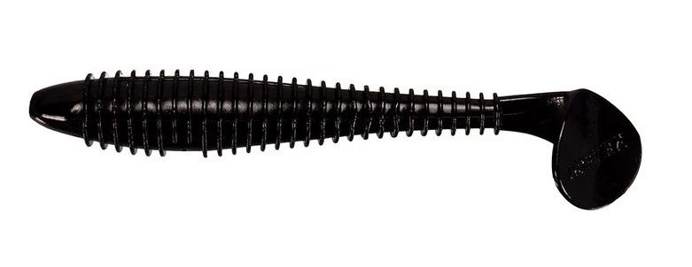Keitech Swing Impact Black 3.5&quot; 8Ct