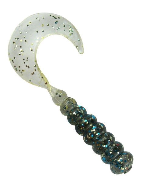Southern Pro Hot Grubs 2&quot; Blue/Gold 8Ct