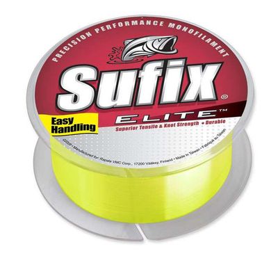 Sufix Elite Premium Monofilament Line 10Lb Hi Vis Yellow 330yrd