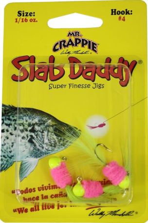 Team Crappie Slab Caller Jigs 1/16oz Size 4 3Ct