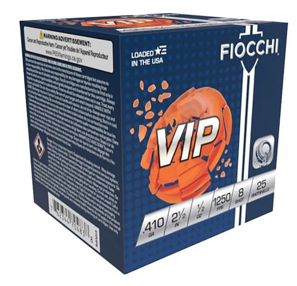 VIP .410g 2 1/2&quot; 1/2oz 1250 FPS 8 Shot 25 Shell