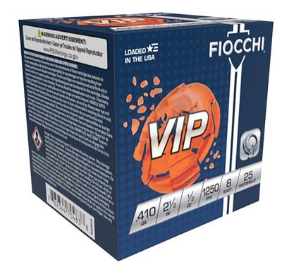 VIP .410g 2 1/2&quot; 1/2oz 1250 FPS 8 Shot 25 Shell