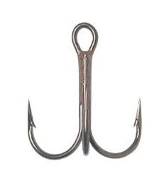 VMC 9649 Round Bend Treble Hooks Size 6 9Ct