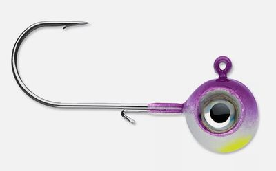 VMC Neon Moon Eye Jigs Purple Albino 1/8oz 4Ct