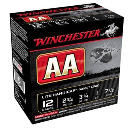 Winchester AA 12 Gauge 2 3/4&quot; 3 1/4 1oz 7 1/2 Shot