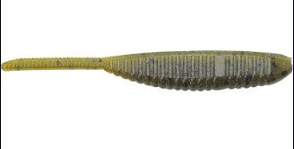 Yamamoto Shad Shape Worm Green Pumpkin w/ Black Flake 3&quot; 10Ct