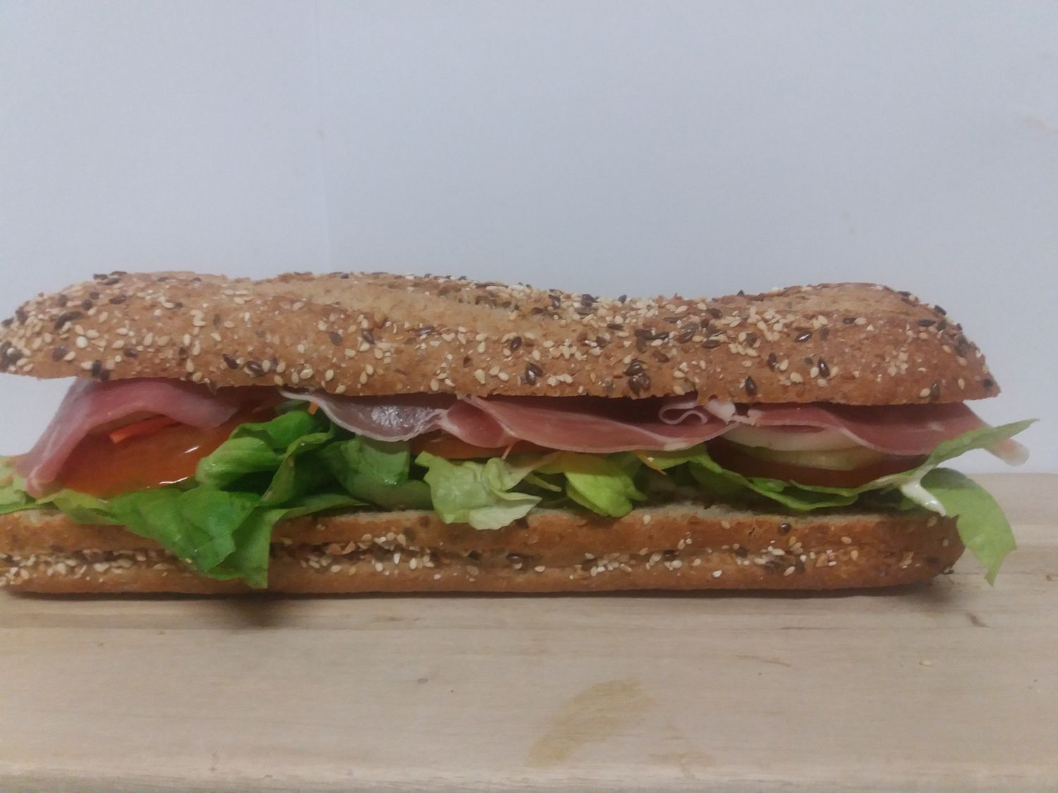 Broodje gerookte  ham