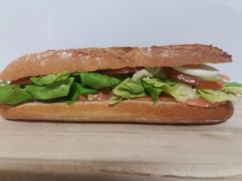 Broodje gerookte zalm