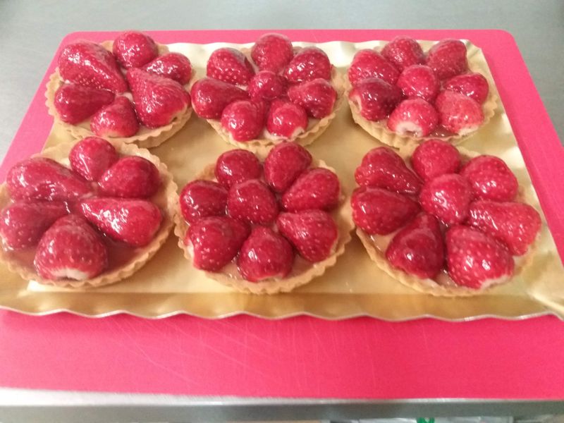 Aardbei taartjes