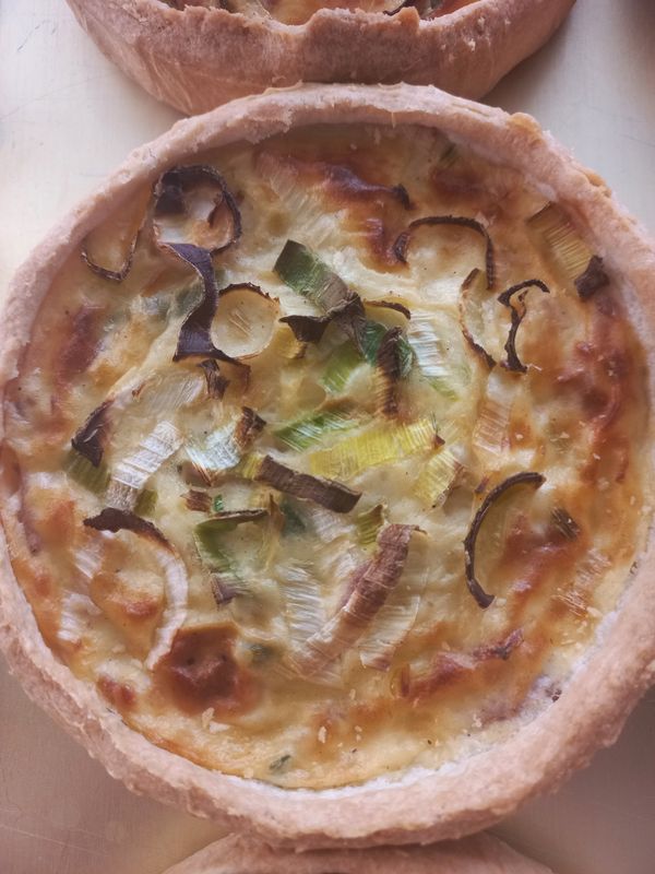 Quiche ham &amp; prei