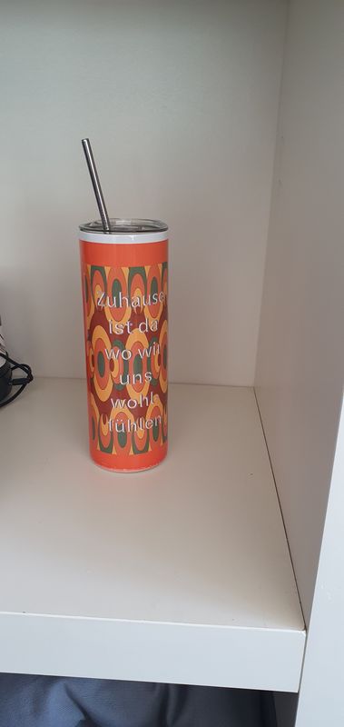 Personalisierter Edelstahlbecher mit Foto – 591 ml