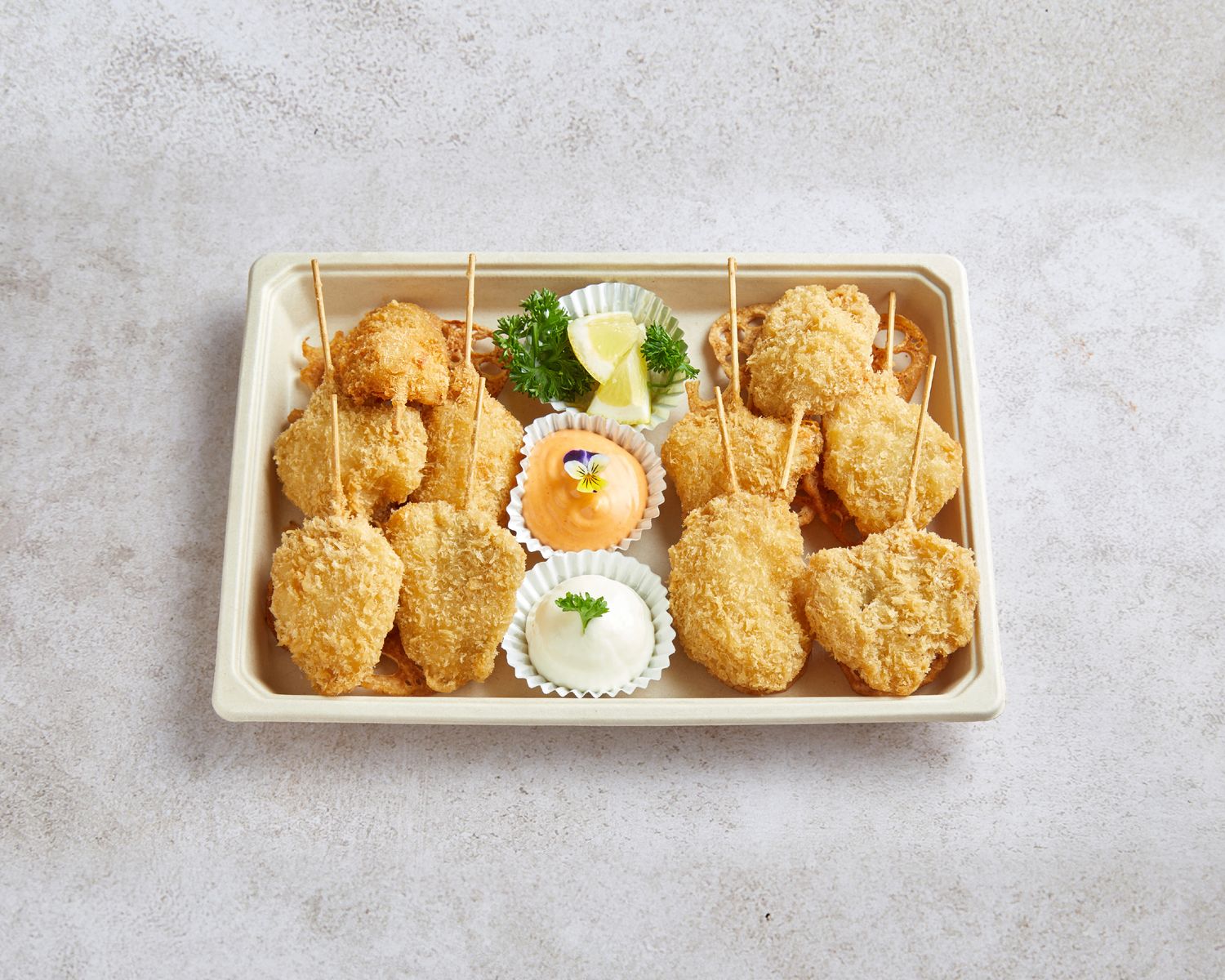 Snapper Fry Kushi with Japanese Mayo