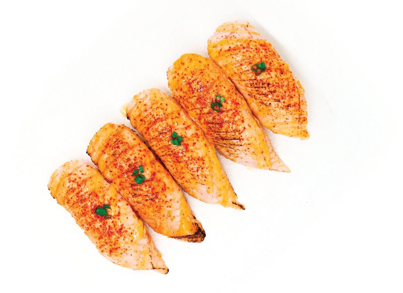 Spicy Salmon Nigiri