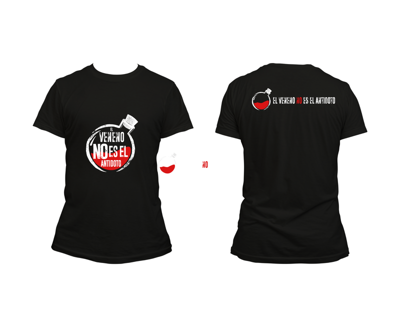 Playera Negra/Roja/Blanca