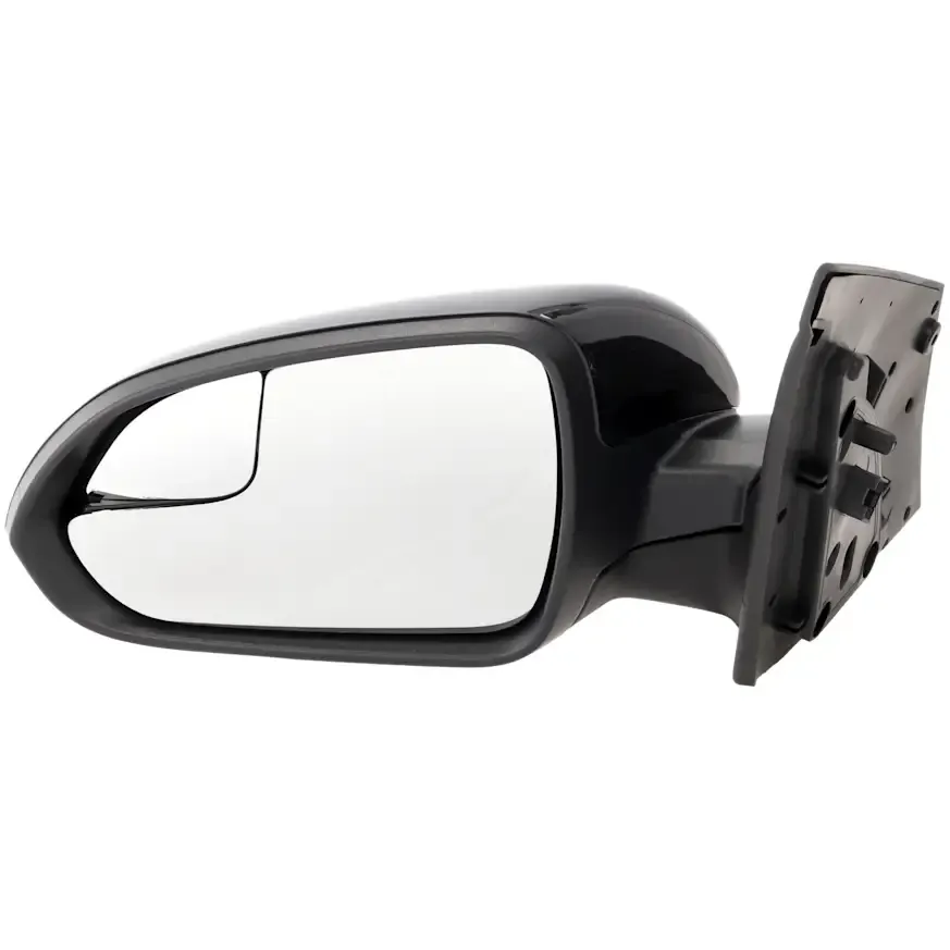 Side Mirror, Front, Driver Side, Hyundai Accent, 2018-2022, [SE/Limited/SEL/GLS/GL/LE/Essential/Ultimate/Preferred], (4 Cyl 1.6 L), Paintable, Power Adjust, Heated, Manual Folding, With Blind Spot Gla