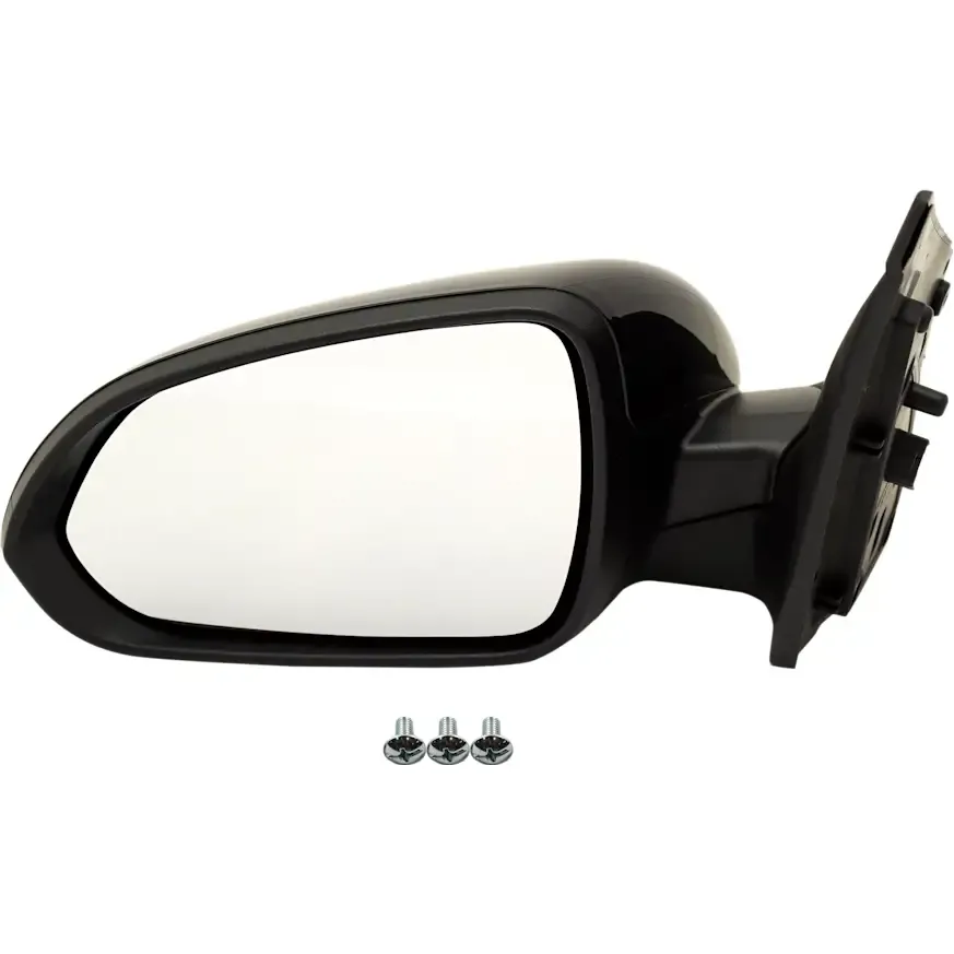 Side Mirror, Front, Driver Side, Hyundai Accent, 2018-2022, [SEL/SE/Limited/LE/GLS/GL/Essential/Preferred/Ultimate], (4 Cyl 1.6 L), Paintable, Power Adjust, Manual Folding, Non-Heated