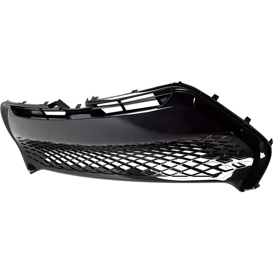 Front Bumper Grille, Black, Toyota Corolla Sedan 2017–2019, [SE / XSE / 50th Anniversary Edition], [All Engines], Black, Plastic, CAPA Certified