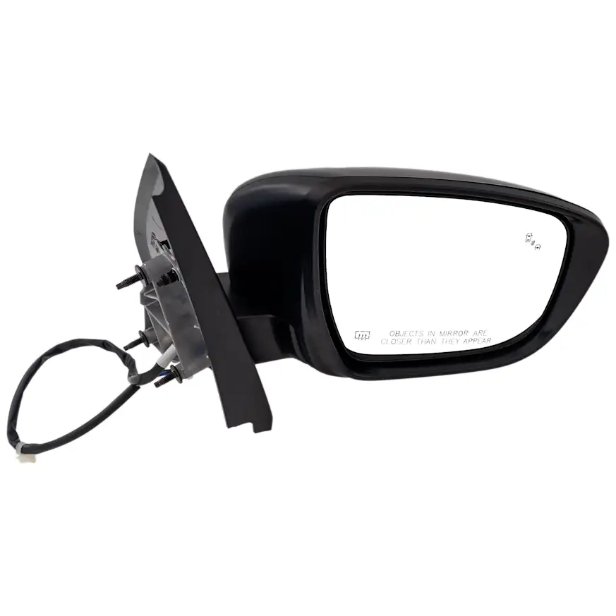 Mirror, Passenger Side [RH], Nissan Frontier, 2022-2025, (6 Cyl 3.8L), [PRO-4X / PRO-X / S / SV], Power Adjust, Heated, Manual Folding, No Signal Light, With Blind Spot Detection in Glass