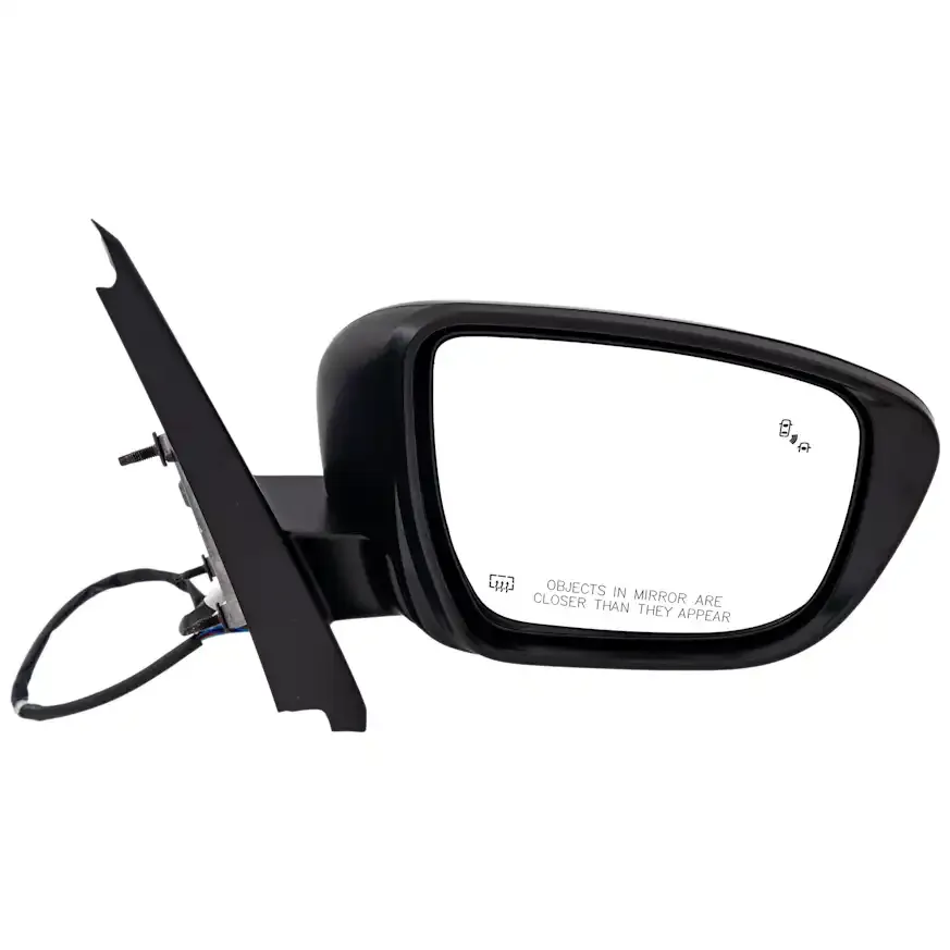 Mirror, Passenger Side [RH], Nissan Frontier, 2022-2025, (6 Cyl 3.8L), [PRO-4X / PRO-X / S / SV], Power Adjust, Heated, Manual Folding, No Signal Light, With Blind Spot Detection in Glass